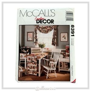 McCall's Creative Decor Craft or Sewing Room Decor Pattern 8391 $8 ot 4/$20. New